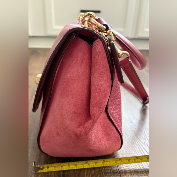 Coach F22348 Faye Carryall, Mixed Material Rouge/Gold - Picture 6 of 16